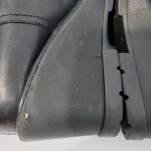 Timberland Defender Repellent System Women Platform Booties Sz 7.5 Black Leather - Picture 6 of 12
